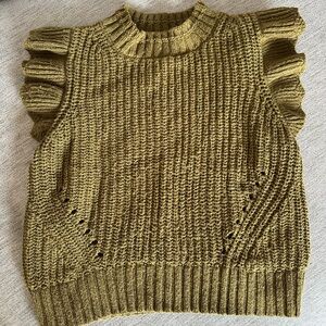 Universal Thread Textured Knit Sweater in Olive
